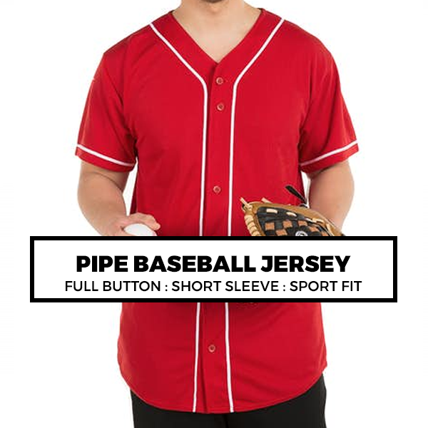 Piped Baseball Jersey