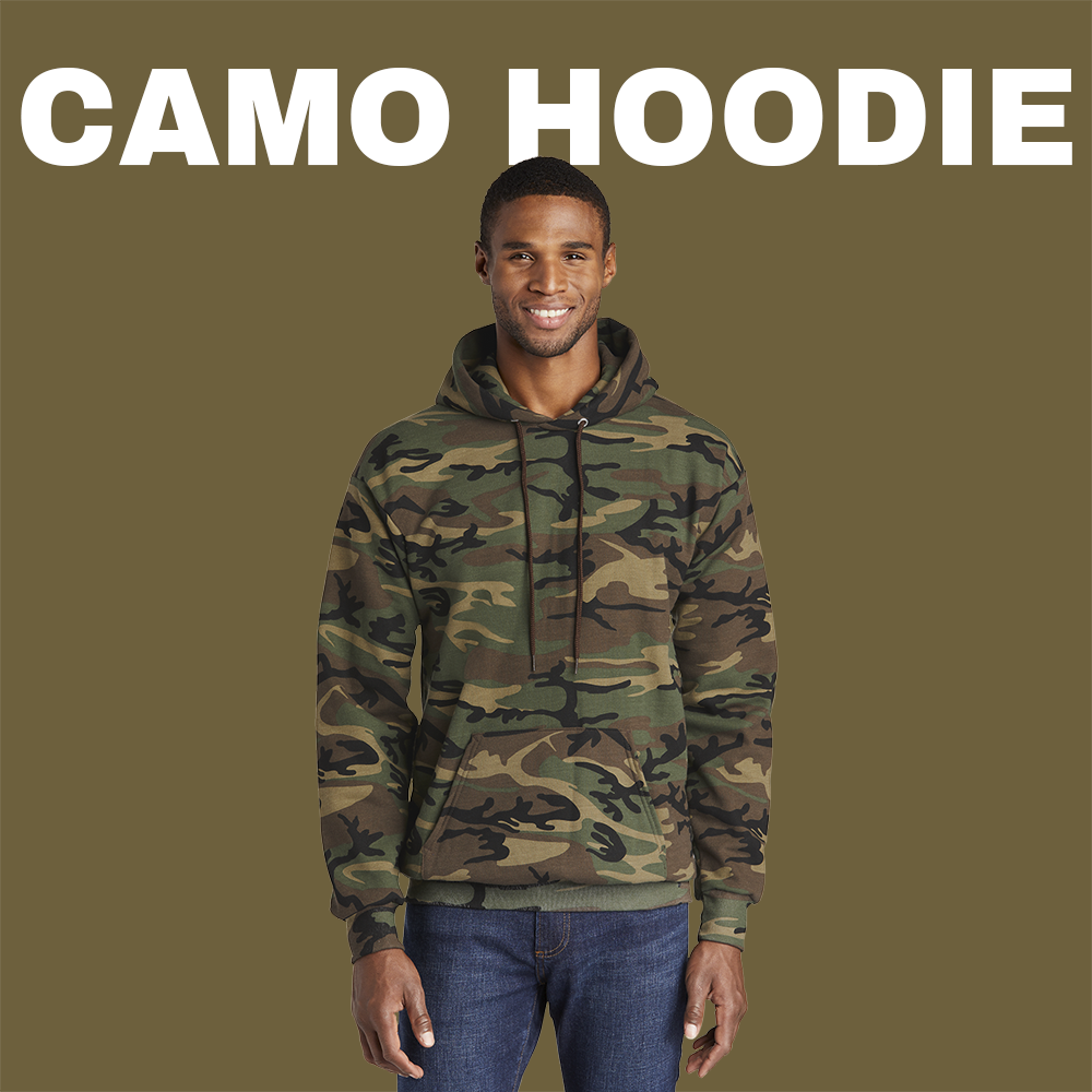 Camo Hoodie Fleece : Classic Style ⭐️