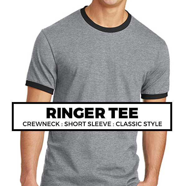Ringer Crewneck Tee : Classic Style