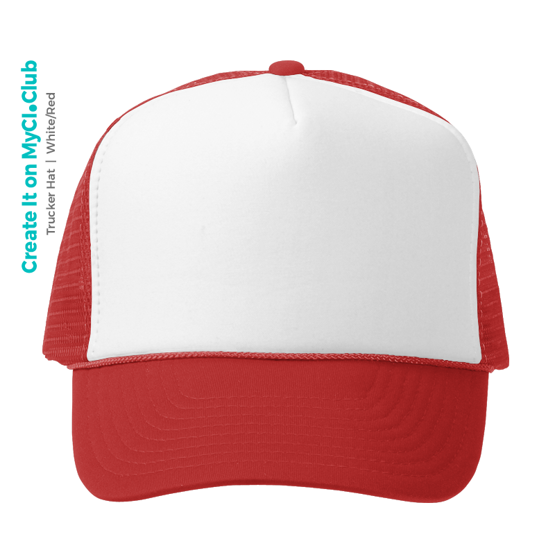91 : Trucker Hat : Red /White